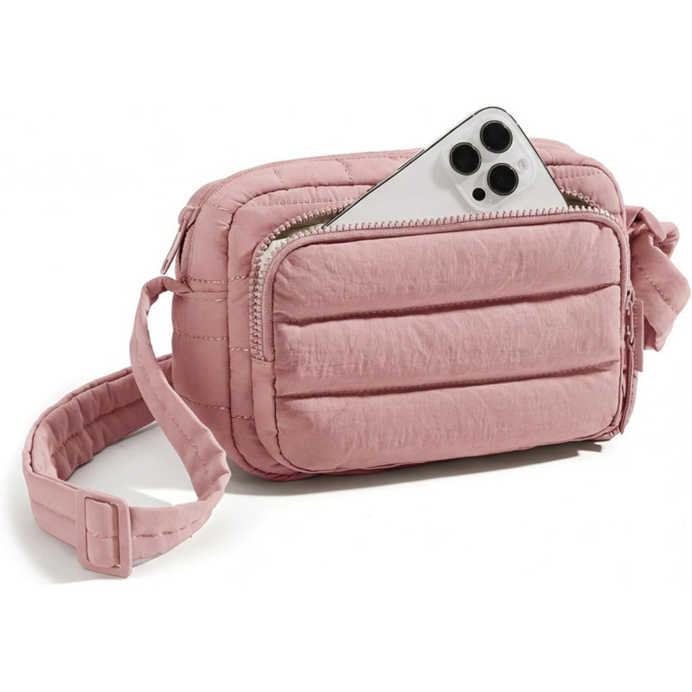 Crossbody Bag Lightweight Down-Feel Large Capacity for Commute Travel Sports