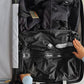 2Pcs 17L Travel Pack Vacuum Bags Anti Rip Nylon Compression Bags with Pump