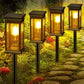 4Pcs Solar Pathway Lights Outdoor Garden Lights with Warm White LED