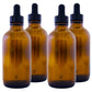 8 Pack Amber Glass Dropper Bottles 60ml for Essential Oils Beauty Oil Personal Care