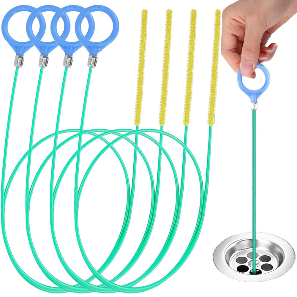 90cm Or 130cm Drain Hair Clog Remover Sink Snake Drain Cleaner Tool
