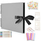 29x21.5CM DIY Photo Album 80 Pages Black Scrapbook Set