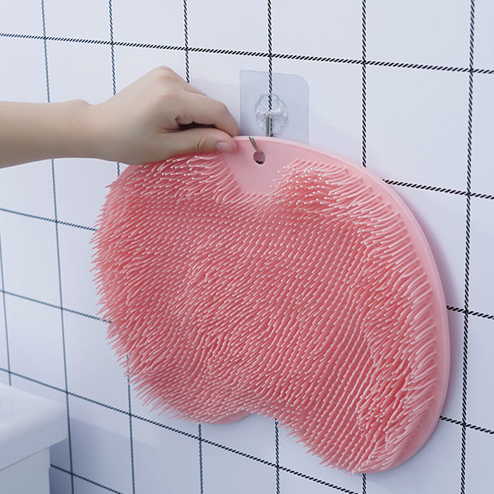 2 Pack Foot Back Body Scrubber Bath Shower Brush Cleaning Mat