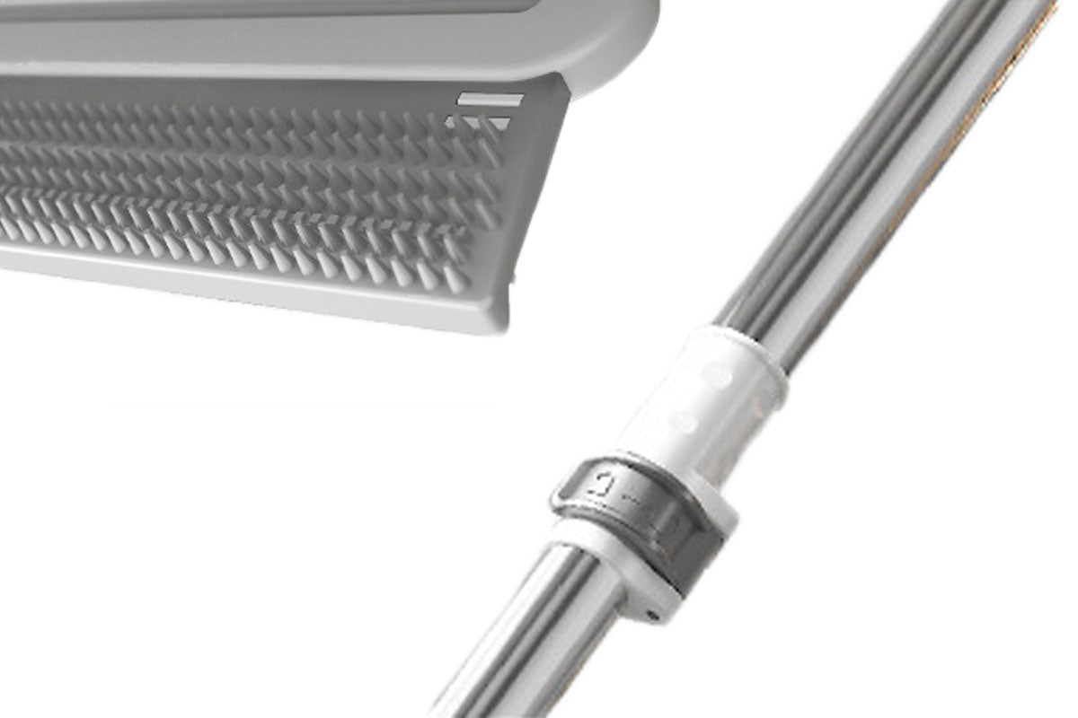 Telescopic Hair Remover Carpet Brush Squeegee Floor Broom
