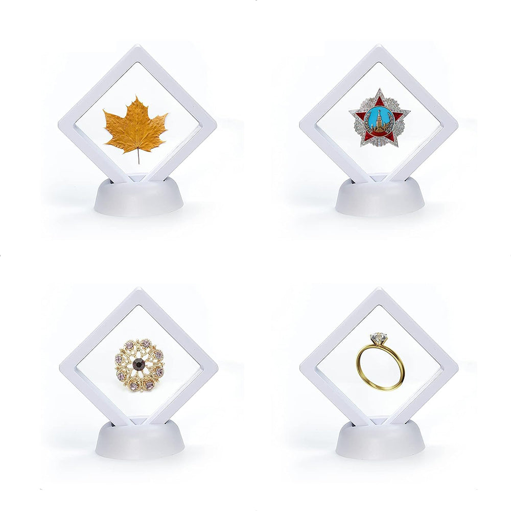 8Pcs 3D Floating Frame Display Cases