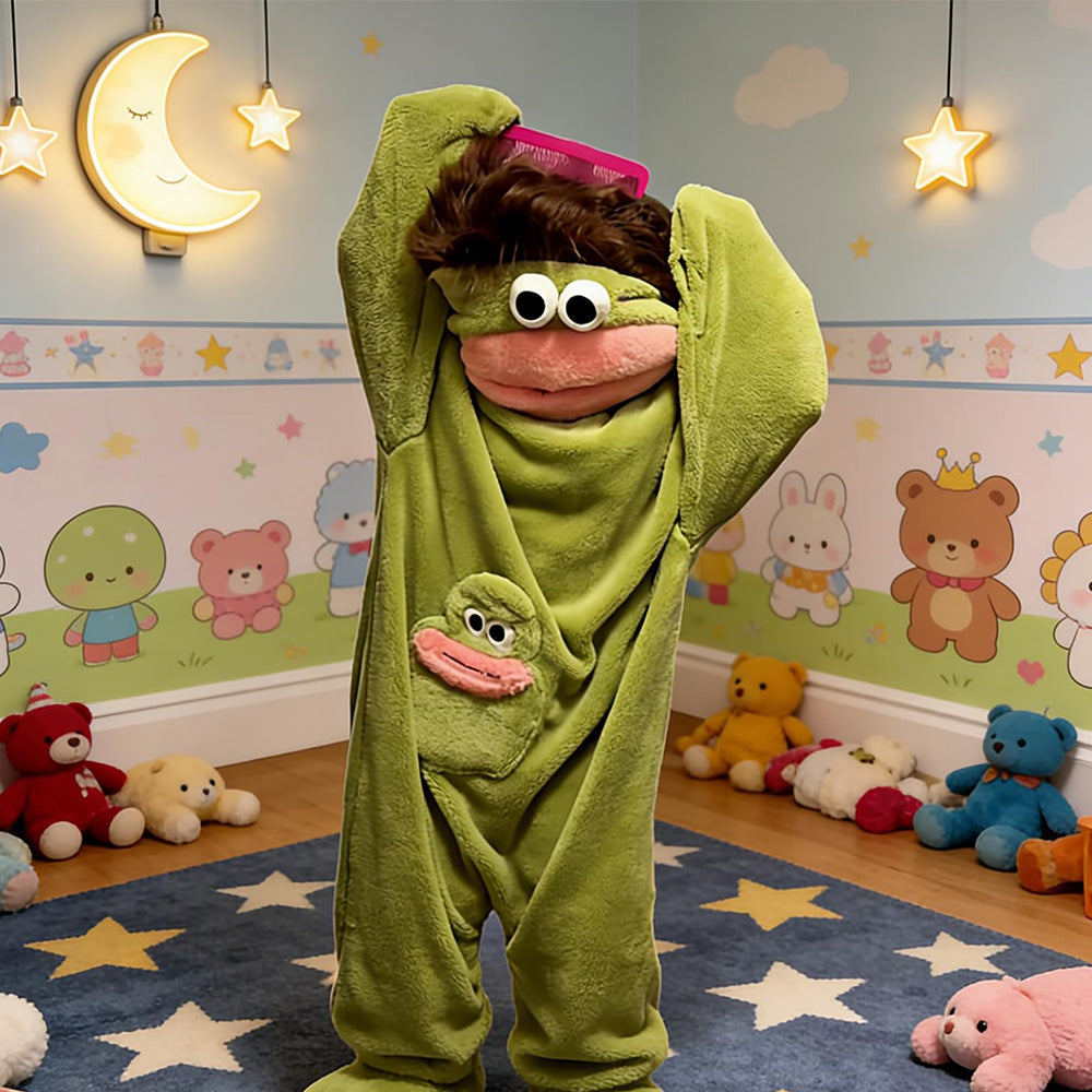 Monster Onesie Big Mouth Monster Onesie Soft Plush Loungewear for Sleeping-Style 1