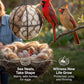 Handmade Bird Nesting Material Holder for Wild Birds Hummingbirds Garden Art for Bird Lovers