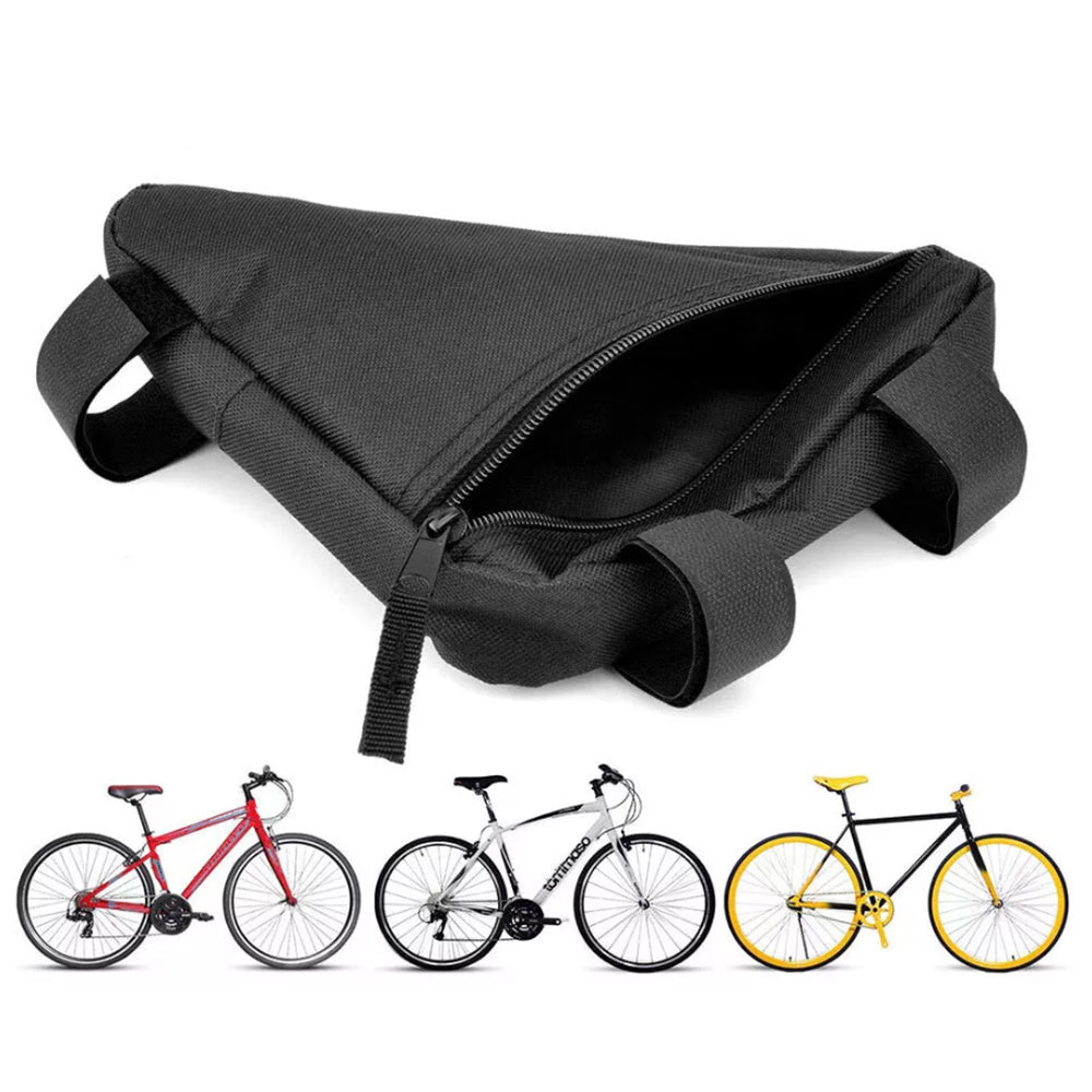 2Pcs Sporting Accessories Bicycle Front Frame Triangle Bag