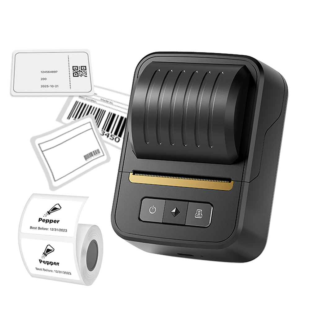 Bluetooth Label Maker Machine With Tape Inkless Labeler Sticker Printer