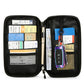 Passport Holder Family RFID Travel Document Organizer With Zipper-Black