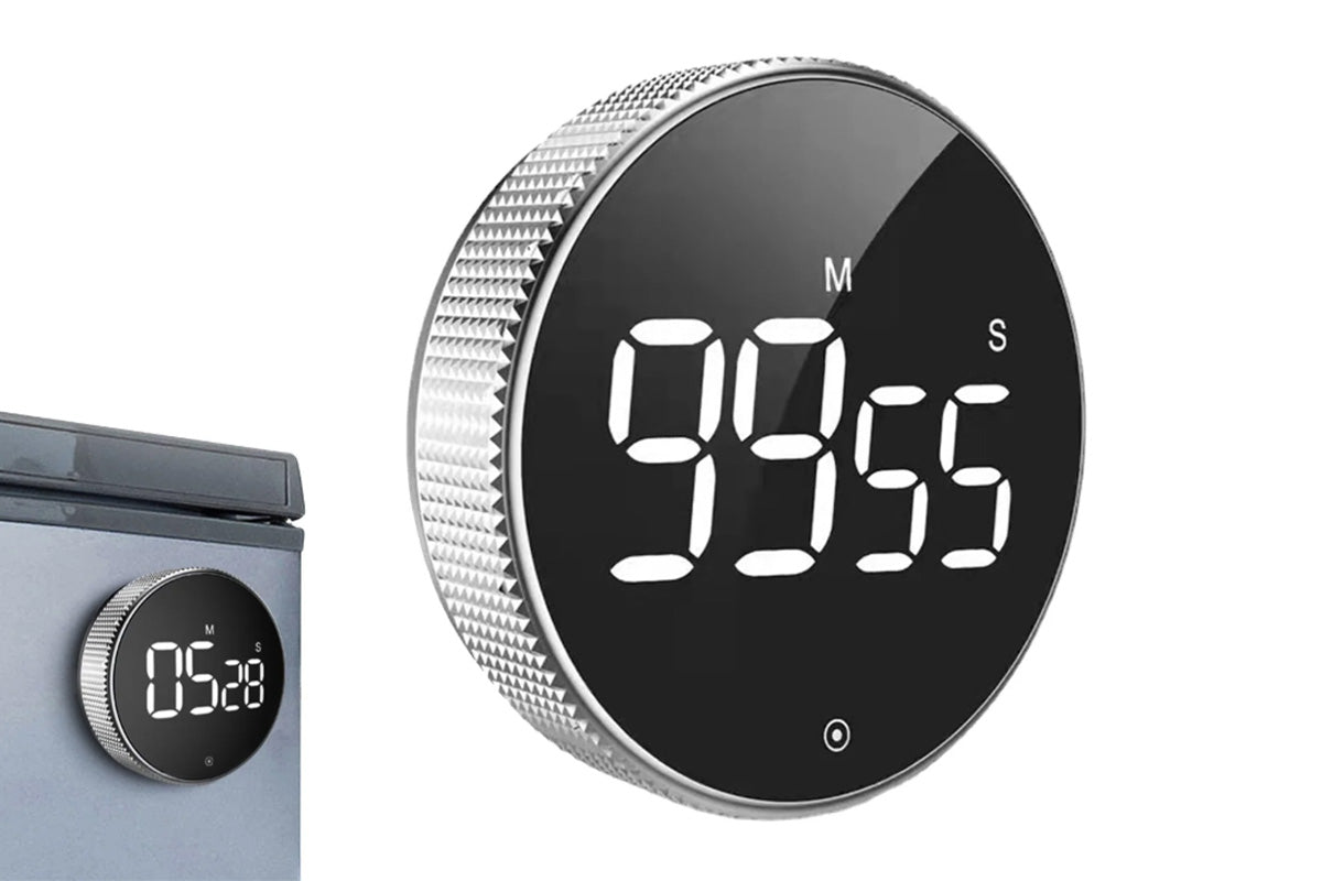 LED Digital Kitchen Timer Stopwatch for Cooking Learning and Classroom