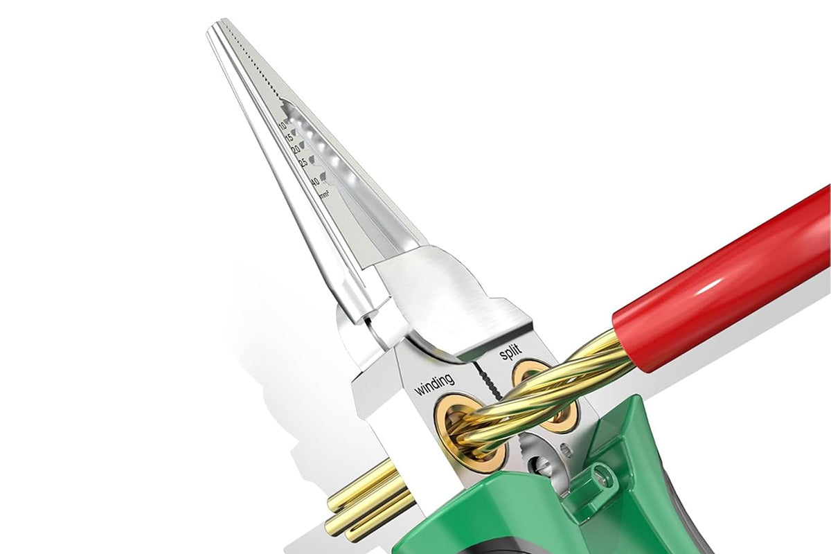 7-in-1 Stainless Steel Wire Crimper Stripper Pliers for Electrical Work and DIY Repairs