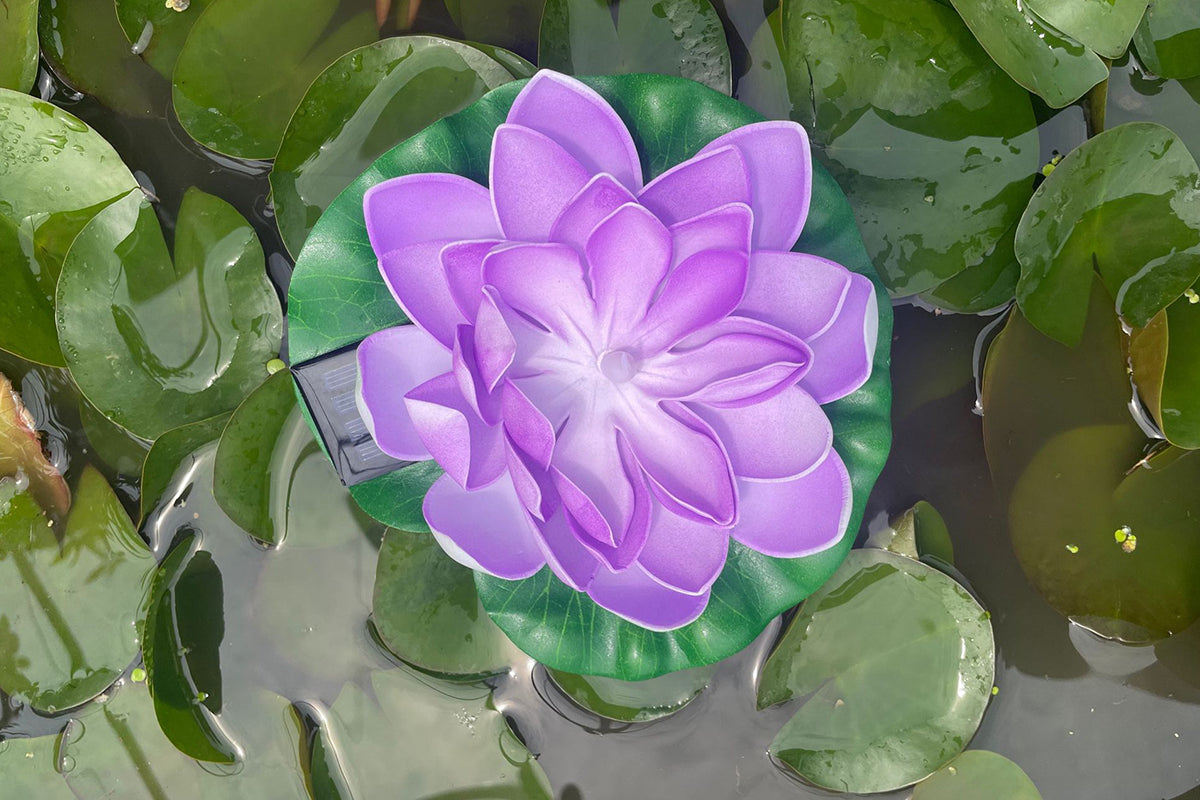 Solar Floating Lotus Light Solar Powered Floating Flower Light