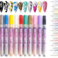 12-Color DIY Nail Art Paint Pen Set Nail Dotting & Drawing Pens for Manicure