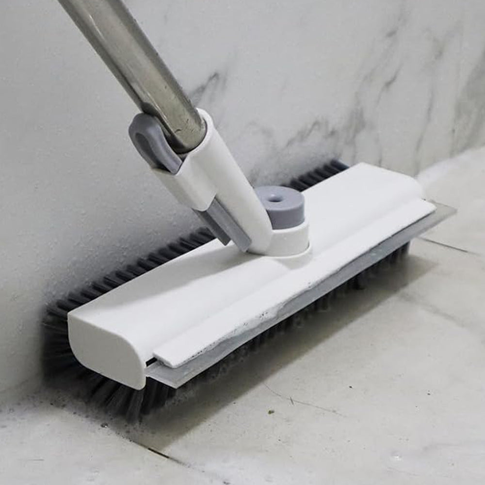 Long Handle Floor Scrub Brush Detachable Rotating V-Shaped Head Cleaning Tool