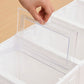 3 Tiers Foldable Stackable Shoe Organizer with Clear Door Plastic Shoe Rack