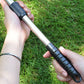 Adjustable Long Handle Metal Leaf Rake for Lawn Garden Yard Soil Loosening