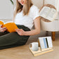 2Pcs Portable Wooden Triangle Bookshelf Book Stand Holder