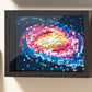 890pcs Milky Way Galaxy Building Blocks Includes Frame Space Decor Building Block Set