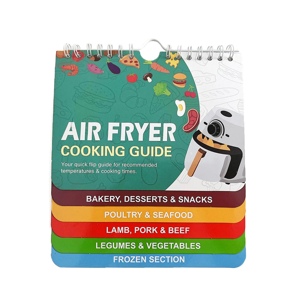 3Pcs Air Fryer Pressure Cooker Magnetic Cooking Guide Booklet