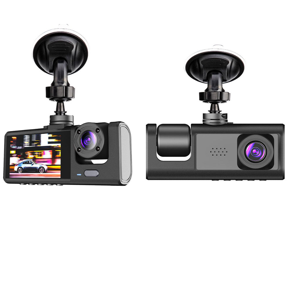 Car Dash Cam Front and Rear Inside 3 Cameras 1080P Car Rearview Mirror