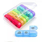 Weekly Pill Box Organizer 7 Days Tablet Storage Dispenser With One Side Large Openings