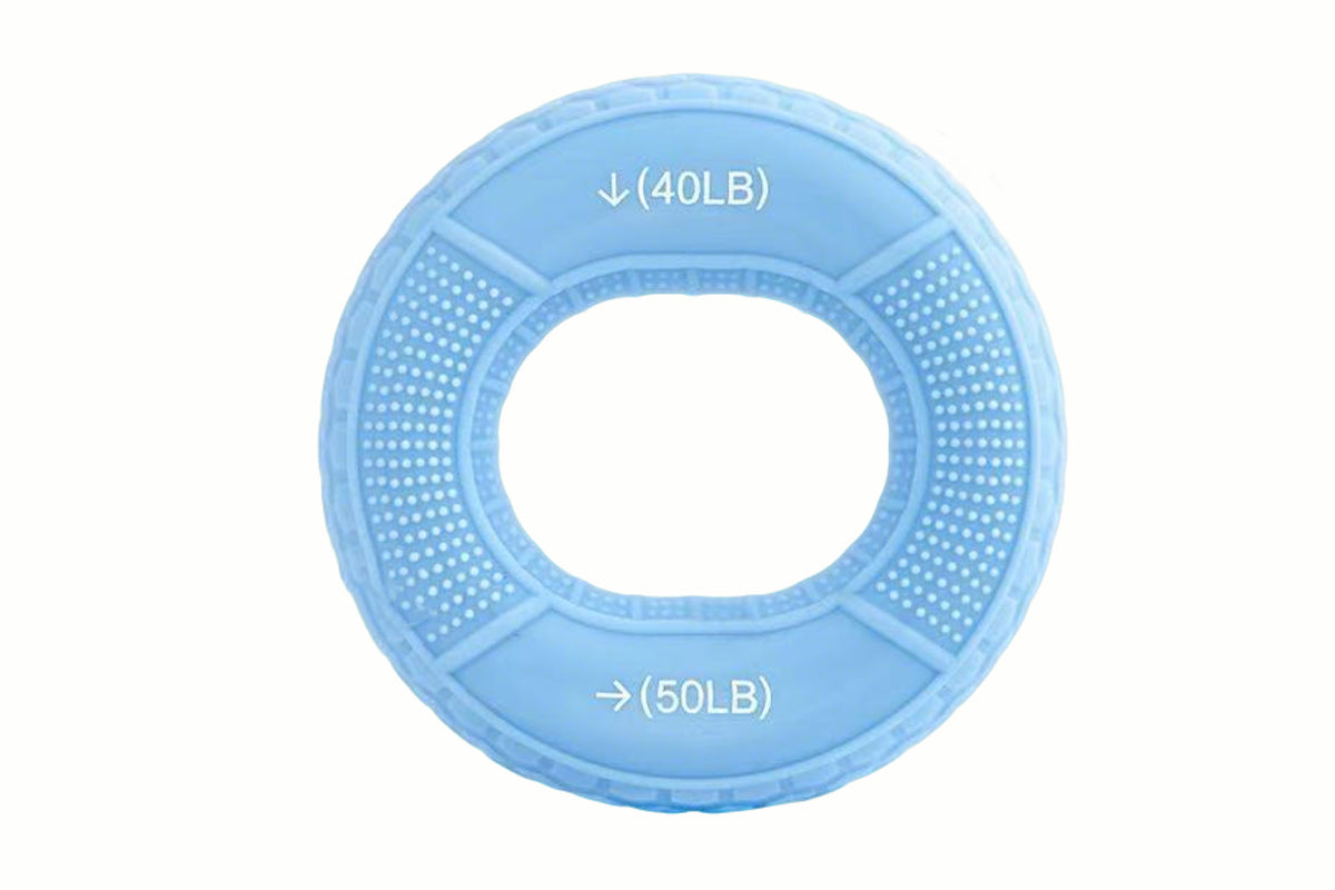 Silicone Grip Strength Ring Hand Exerciser Stress Relief Keychain