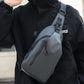 Water-Resistant Sling Bag Anti-Theft Chest Pack Crossbody Backpack with USB Charging Port and Headphone Hole