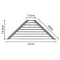 Triangle Roll-Up Dish Drying Rack For Sink Corner Sink Kitchen Drainer And Organizer