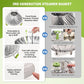 2Pcs Removable Handle Stainless Steel Folding Steamer Tray