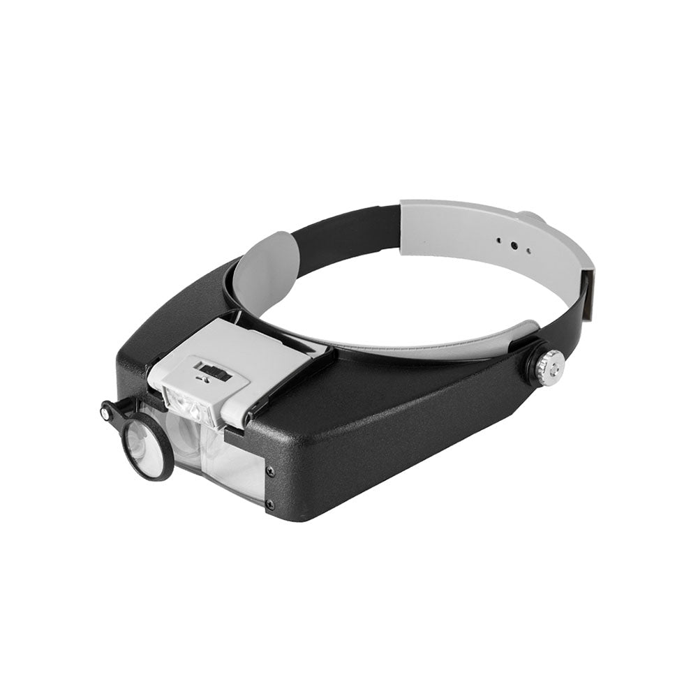 Magnifying Glass with LED Light Visor Head Loupe Headband Magnifier