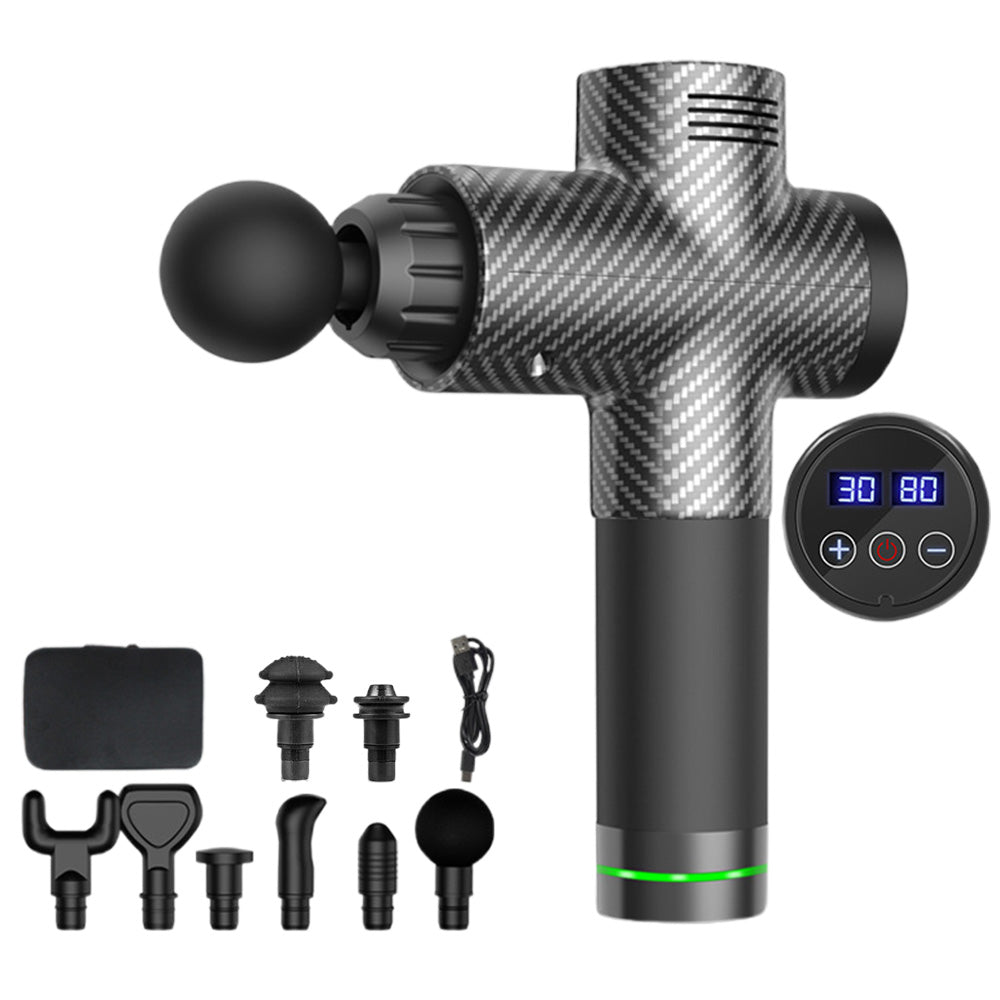 Massage Gun with 8 Heads Massager for Vibration Muscle Percussion Tissue Relief