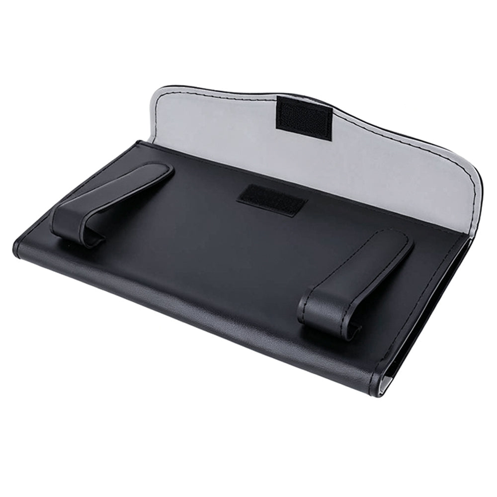 2 Pack Car Tissue Holder Universal for Visor PU Leather Tissue Box and Mask Holder