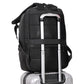 35L Large Water-Resistant Expandable Laptop Travel Backpack with USB Charging Hole