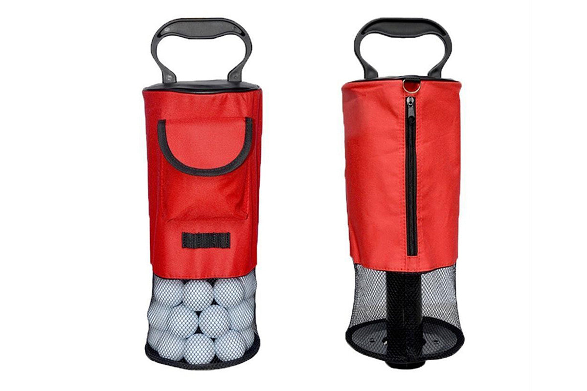 Golf Ball Retriever Portable Pocket Shag Bag Can Hold Up to 70 Balls