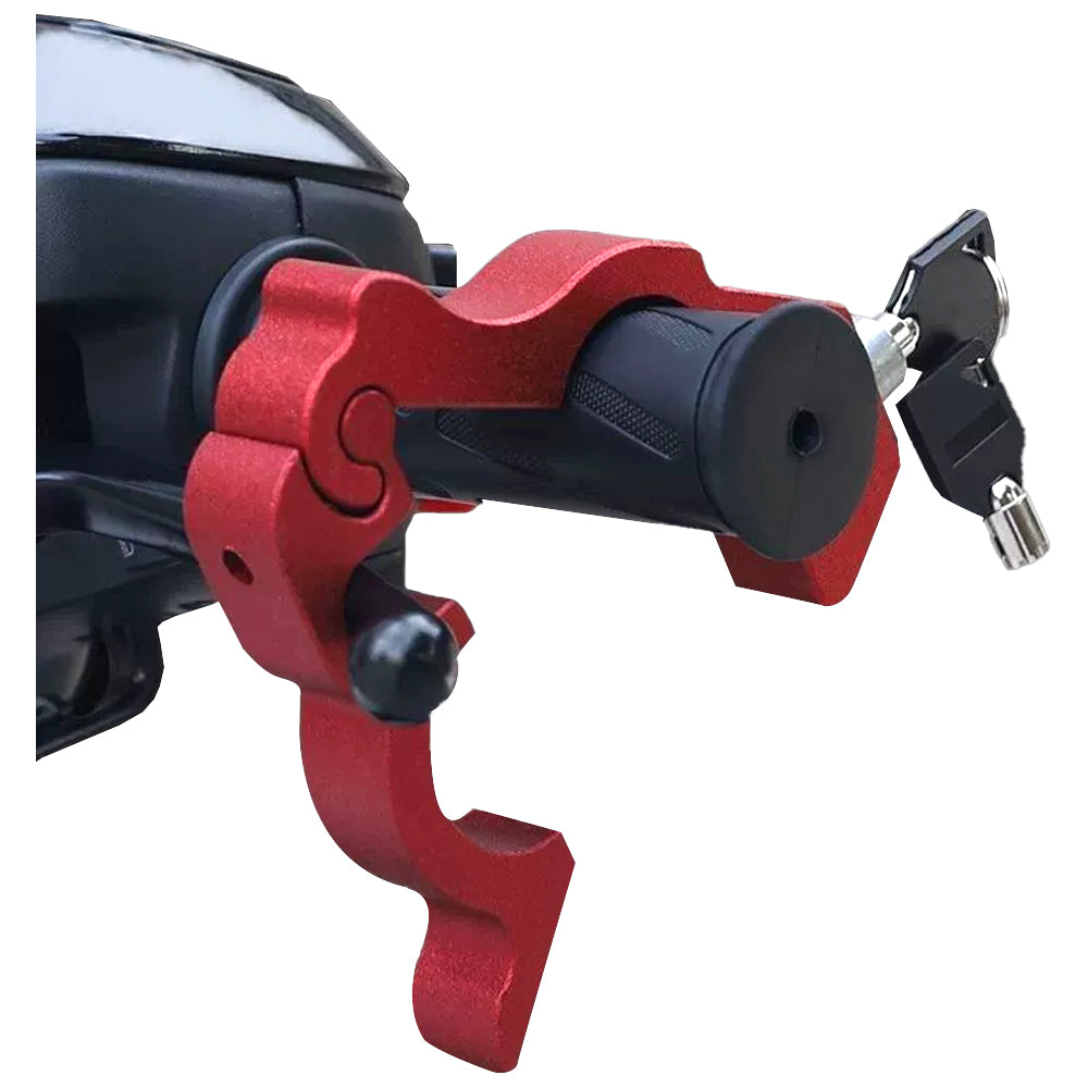 Motorcycle Bicycle Handlebar Anti-Theft Lock Grip Security Accessory