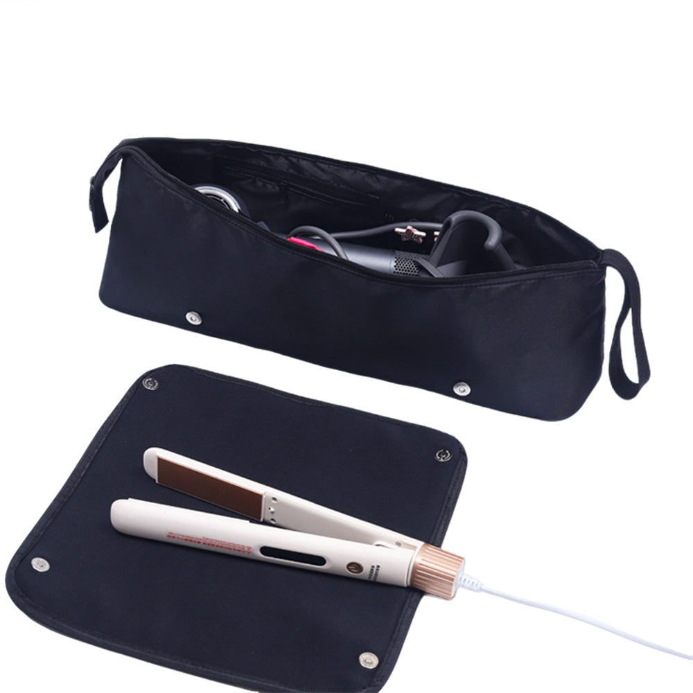 Hot Hair Tools Travel Bag with Removable Heat Resistant Mat for Curling Iron