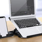 2 in 1 Adjustable Laptop Cooling Stand with Phone Stand Foldable Computer Holder