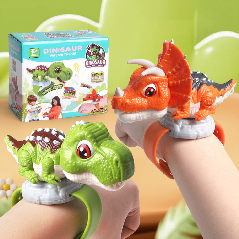 2 Pack Dinosaur Walkie Talkie Mini Handheld Walkie Talkie Birthday Christmas Gift