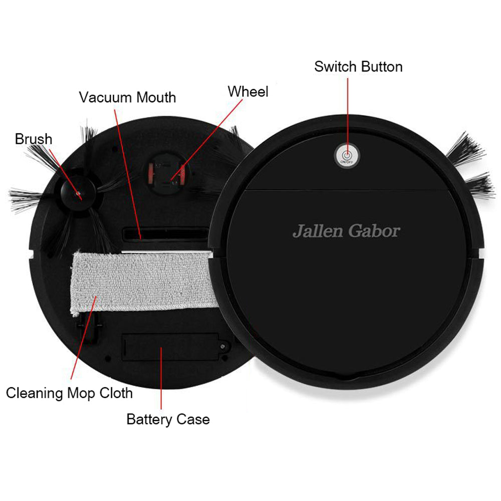 Powerful Suction Robot Vacuum Sweeping Robotic Vacuum Cleaner Super Thin Robot Cleaner
