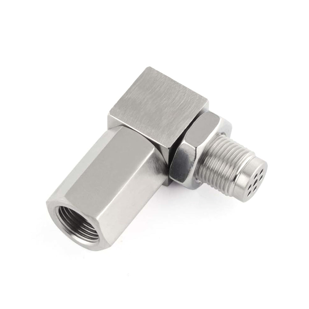 90 Degree O2 Sensor Spacer Bung Oxygen Sensor Extender Adapter for Exhaust System