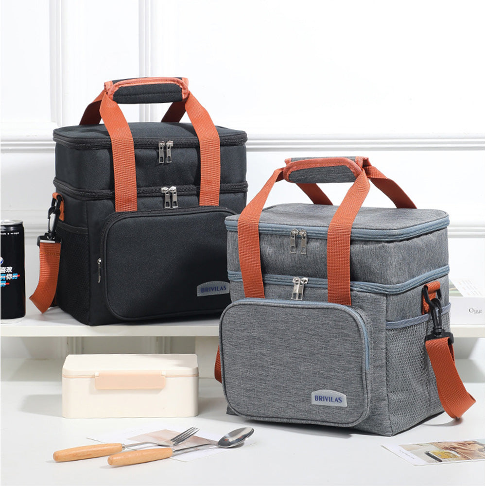 Outdoor Portable Lunch Bag Thermal Insulated Food Container Cooler Bag