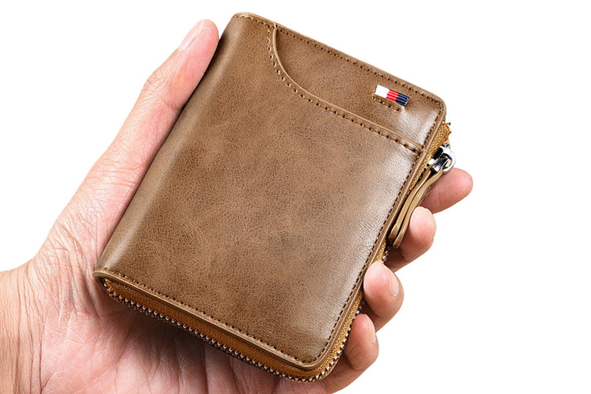 RFID Blocking PU Wallet Anti-theft Cash Credit Card Holder ID Purse