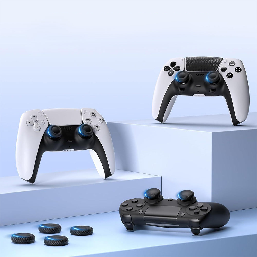 10 Pack TPU Thumb Grip Caps for PS4 and PS5 Controller Joysticks