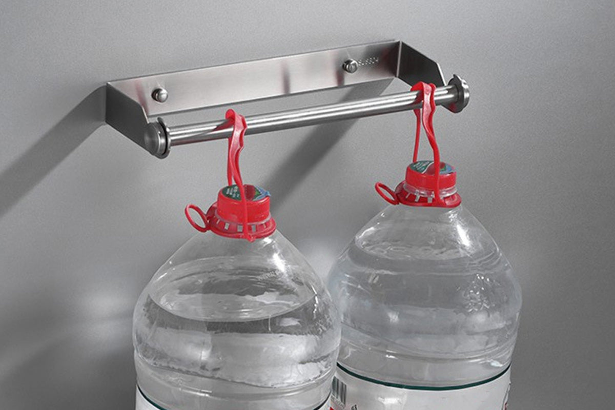 Paper Towel Holder Under Cabinet Wall Mount Stainless Steel Rack Towel Organizer