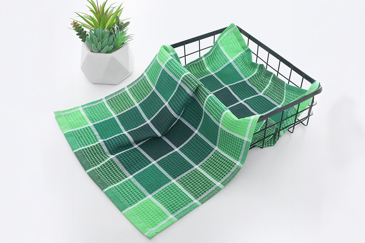 4Pcs Polyester Cotton Kitchen Tea Towels High Absorbent Dish Cloths