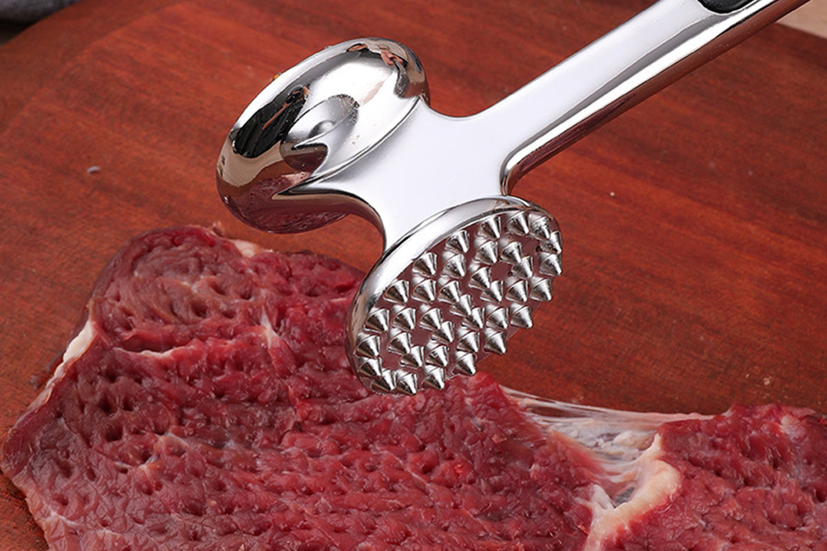 Meat Tenderizer Mallet Dual Sided Meat Hammer Chicken Pounder for Steak and Beef