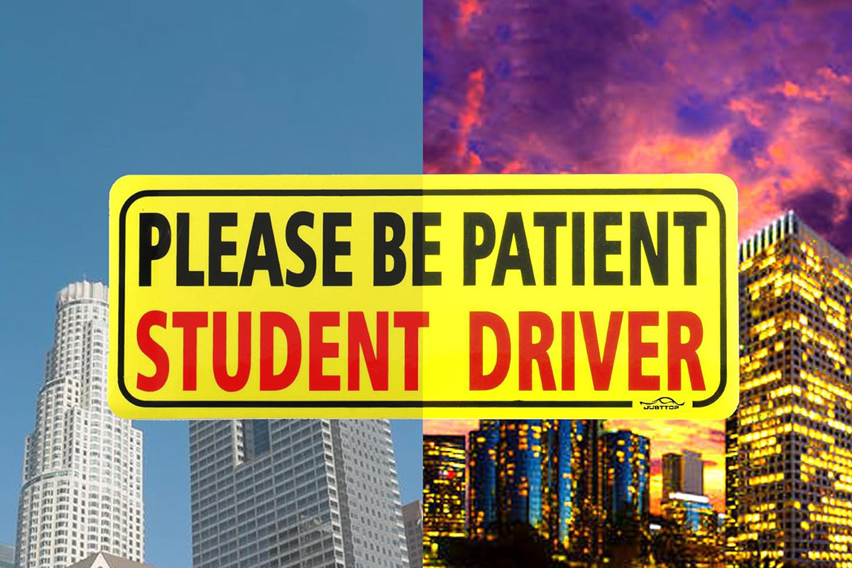 3Pcs Student Driver Car Signs Please Be Patient Bumper Sticker Decal for New Drivers