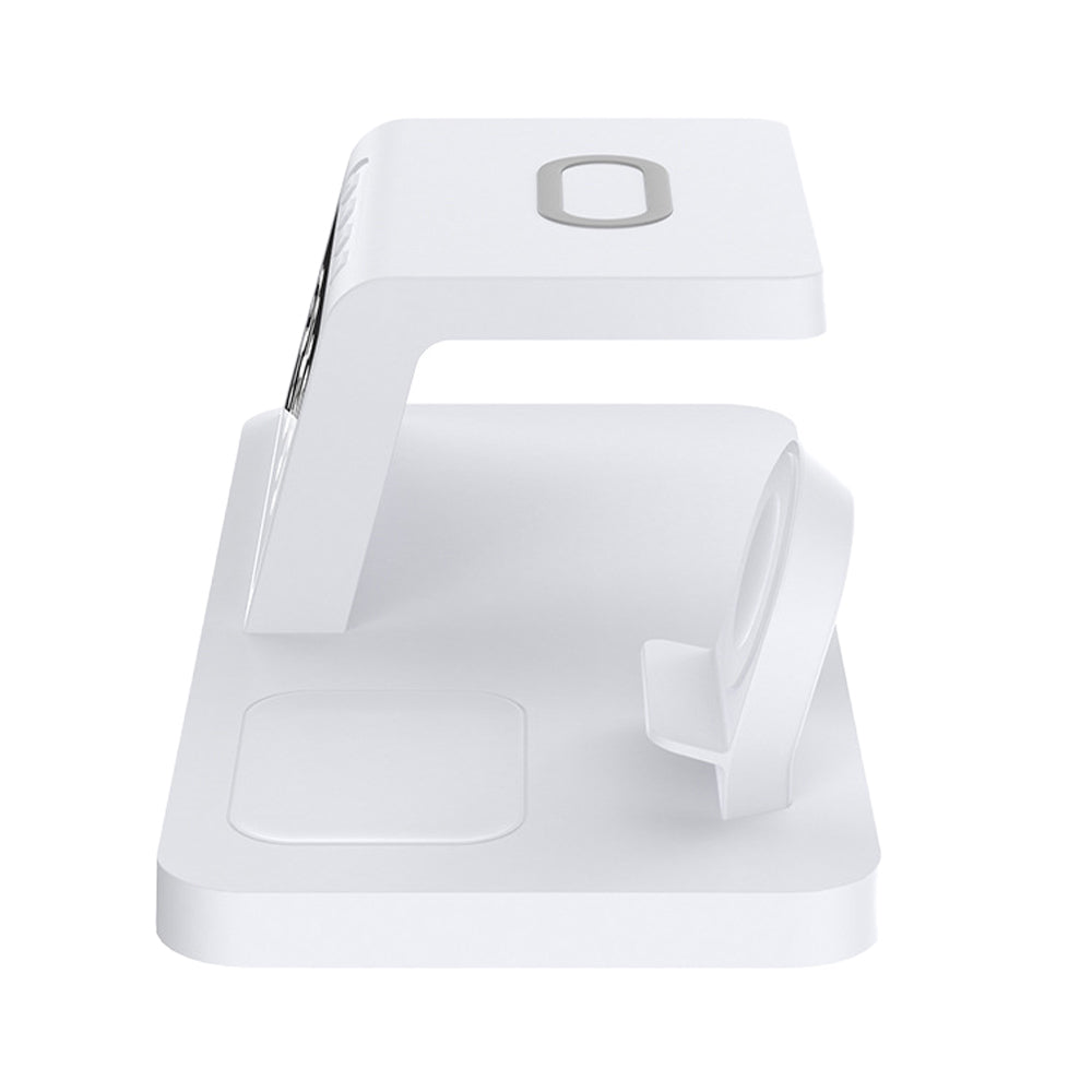 5 in 1 USB Plug Wireless Charging Station with Clock for Phone Watch