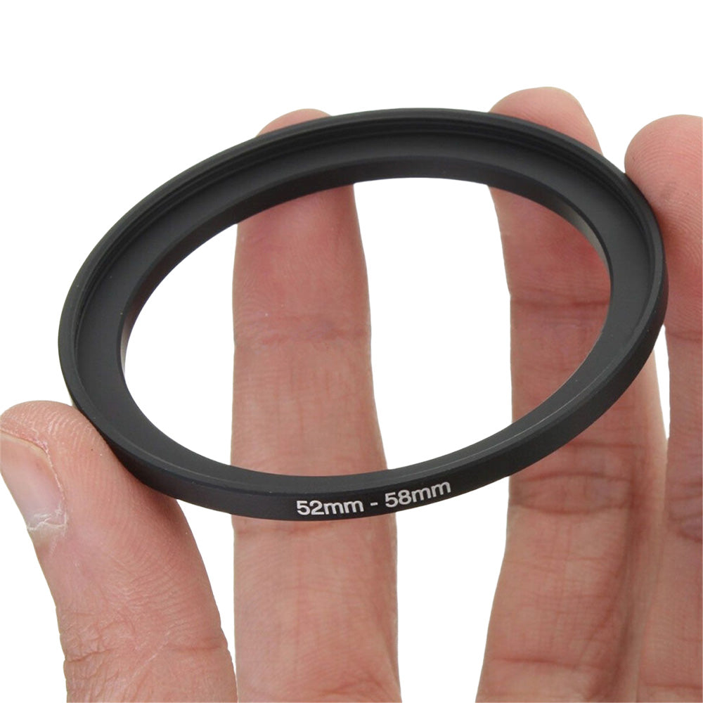 2 Metal Camera Filter Adapter Rings 52mm to 58mm and 52mm to 77mm